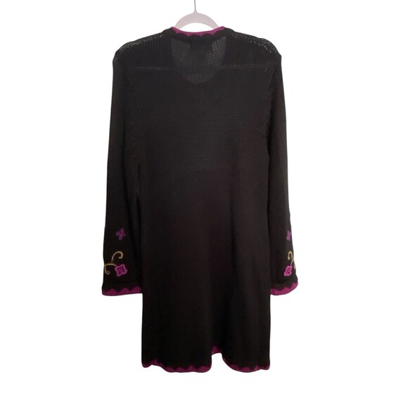 Victor Costa Sweater Dress Floral Knee Length - Picture 10 of 11